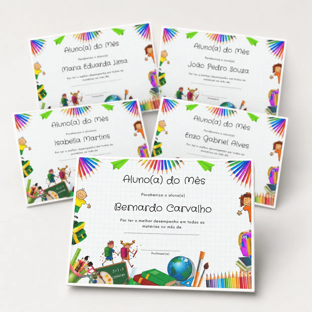 Certificados Aluno do Mês