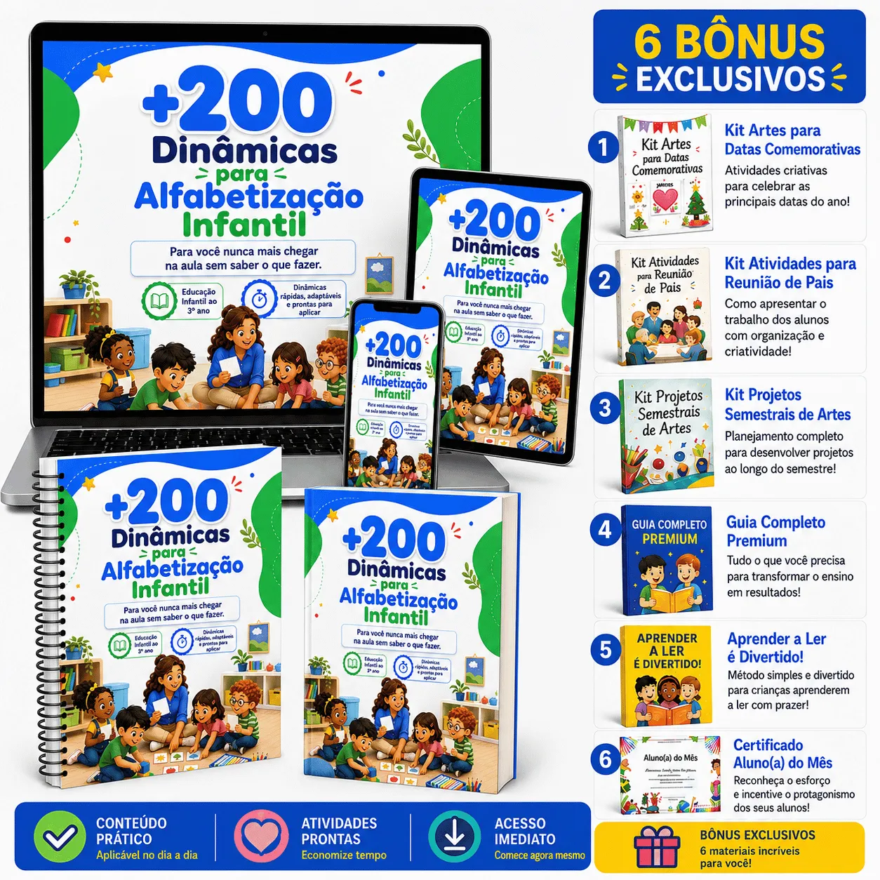Conteúdo do Pacote Completo com seis bônus